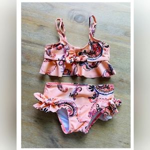 Jessica Simpson Peach Girls Swimwear